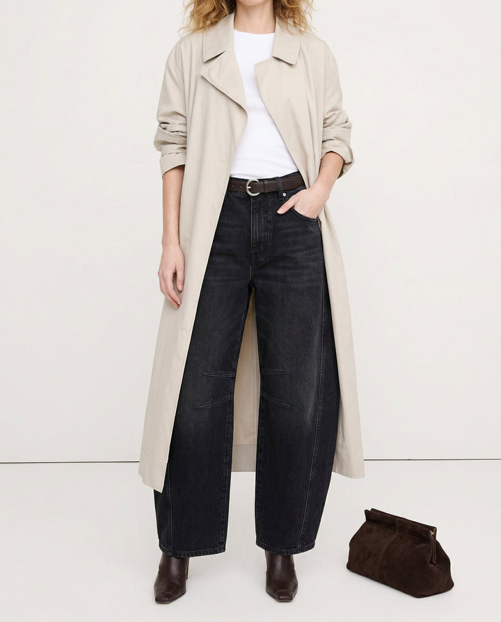 Muse & Valeur | Barrel-Leg Denim Jeans for Women