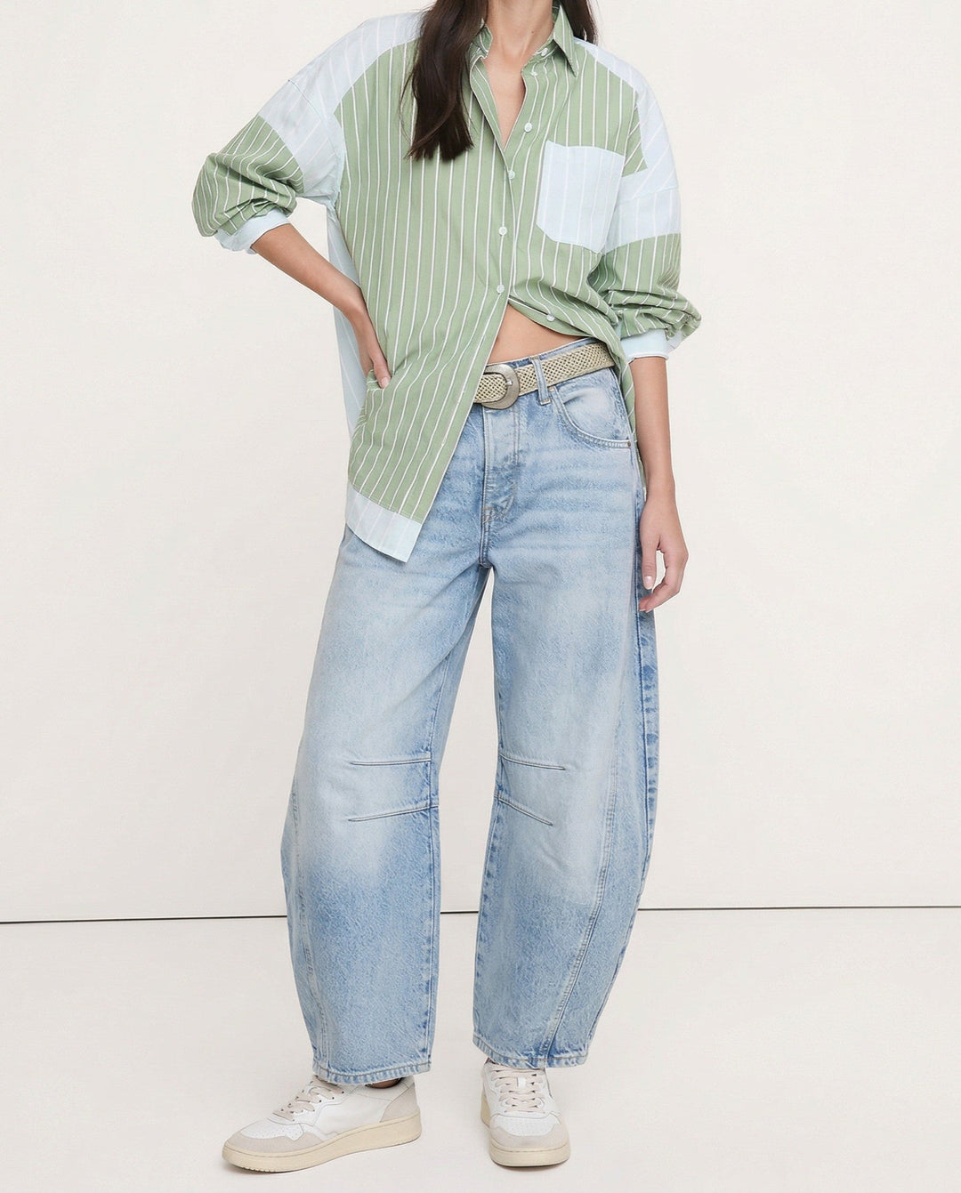 Muse & Valeur | Barrel-Leg Denim Jeans for Women