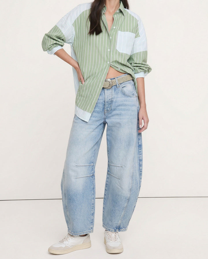 Muse & Valeur | Barrel-Leg Denim Jeans for Women