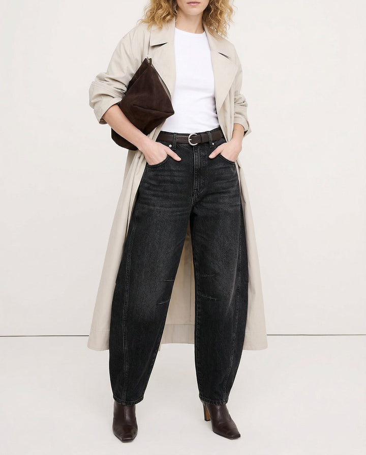 Muse & Valeur | Barrel-Leg Denim Jeans for Women