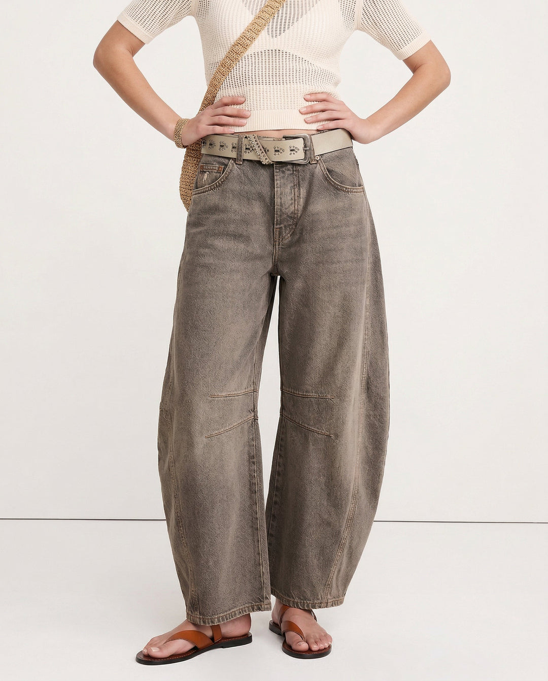 Muse & Valeur | Barrel-Leg Denim Jeans for Women