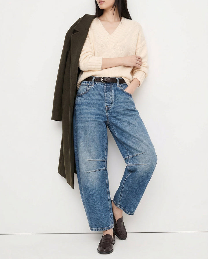 Muse & Valeur | Barrel-Leg Denim Jeans for Women