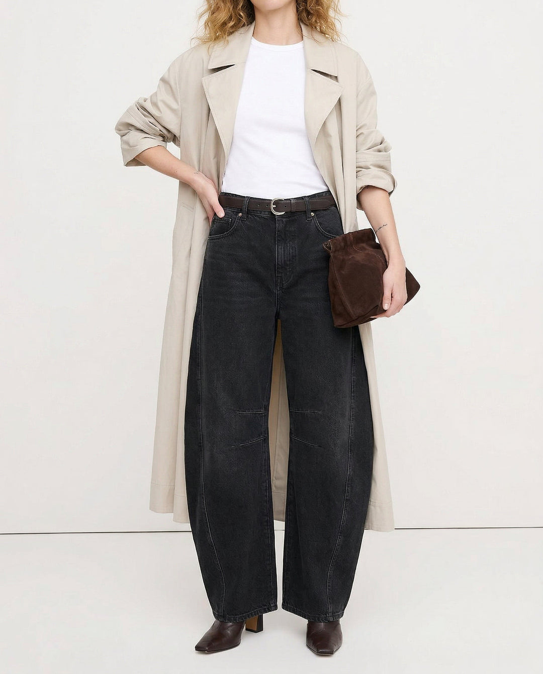 Muse & Valeur | Barrel-Leg Denim Jeans for Women