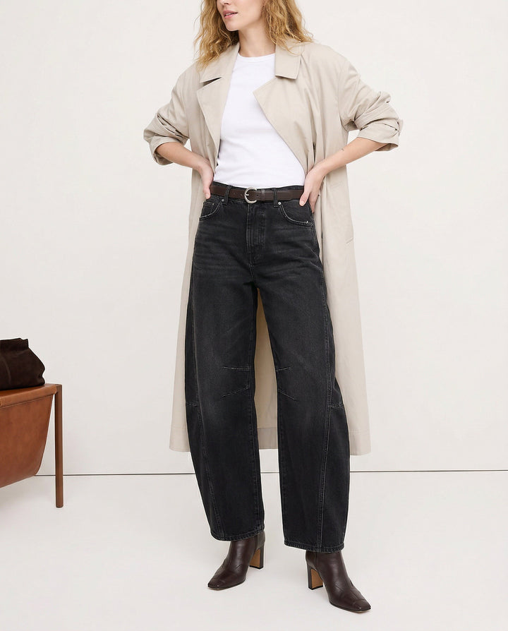 Muse & Valeur | Barrel-Leg Denim Jeans for Women