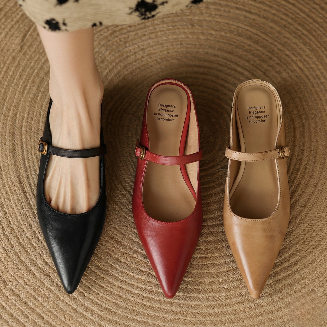 Muse & Valeur | Genuine Leather Mules for Women
