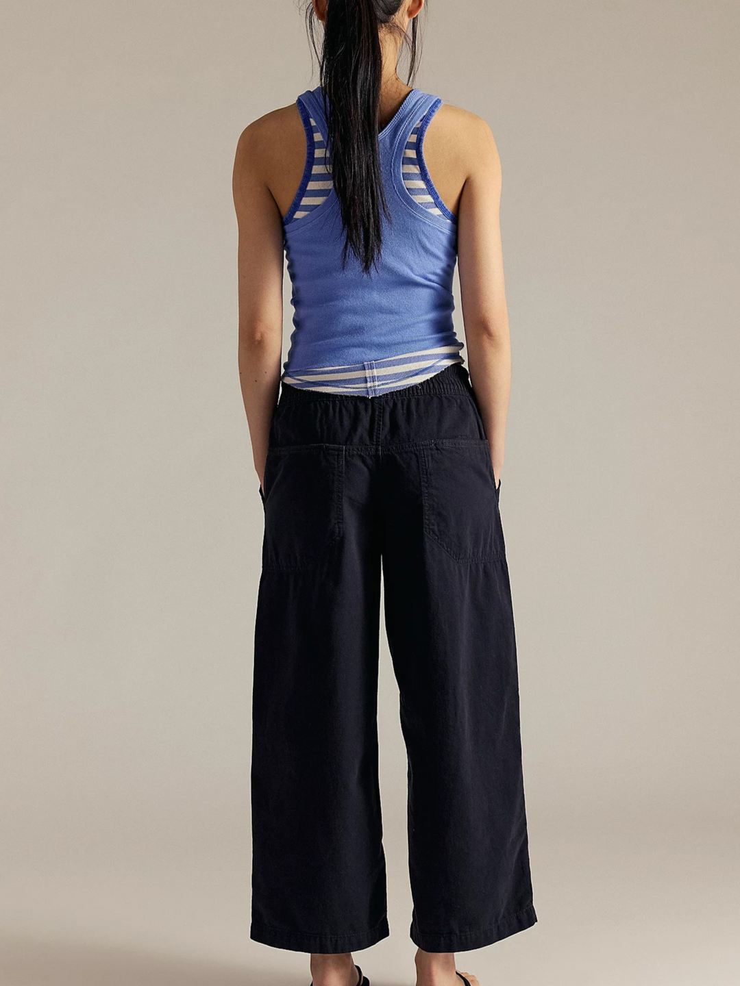 Muse & Valeur | Drawstring Jeans for Women in Denim Blue