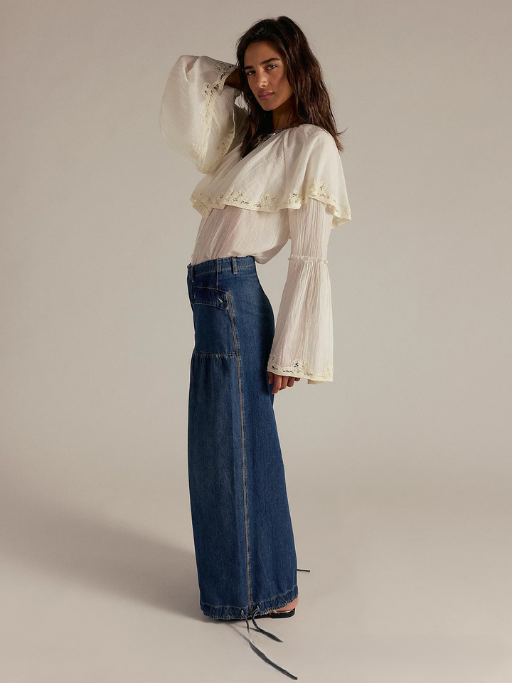 Muse & Valeur | Wide-Leg Denim for Women in Blue