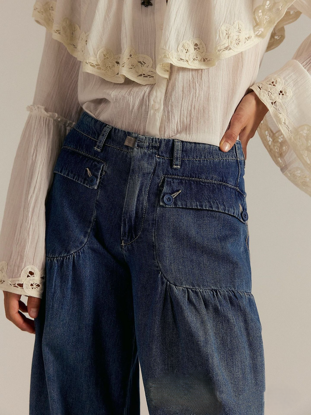 Muse & Valeur | Wide-Leg Denim for Women in Blue