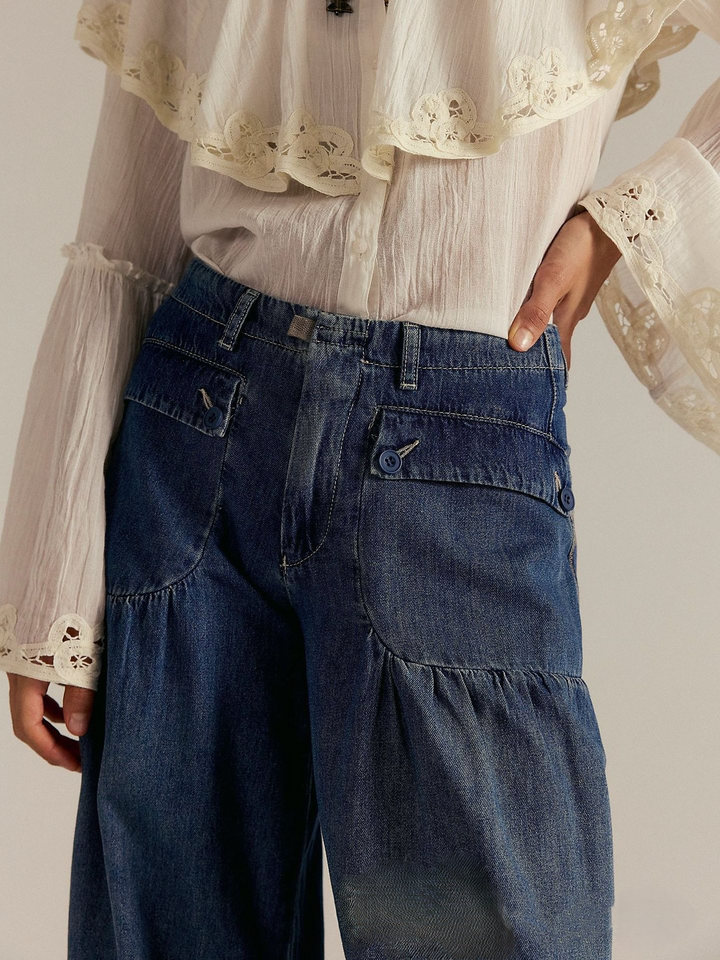 Muse & Valeur | Wide-Leg Denim for Women in Blue