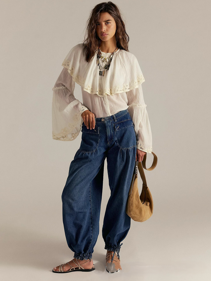 Muse & Valeur | Wide-Leg Denim for Women in Blue