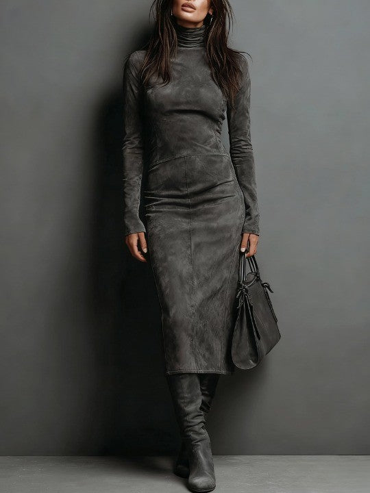 Muse and Valeur | Suede Maxi Dress