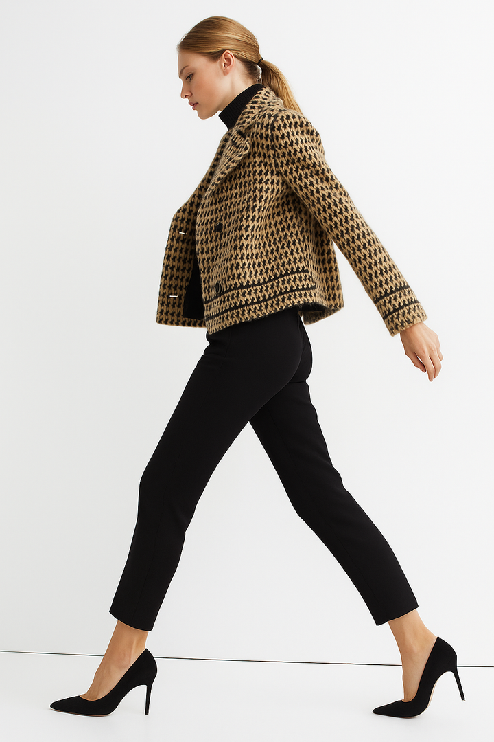 Muse and Valeur | Houndstooth Knit Jacket