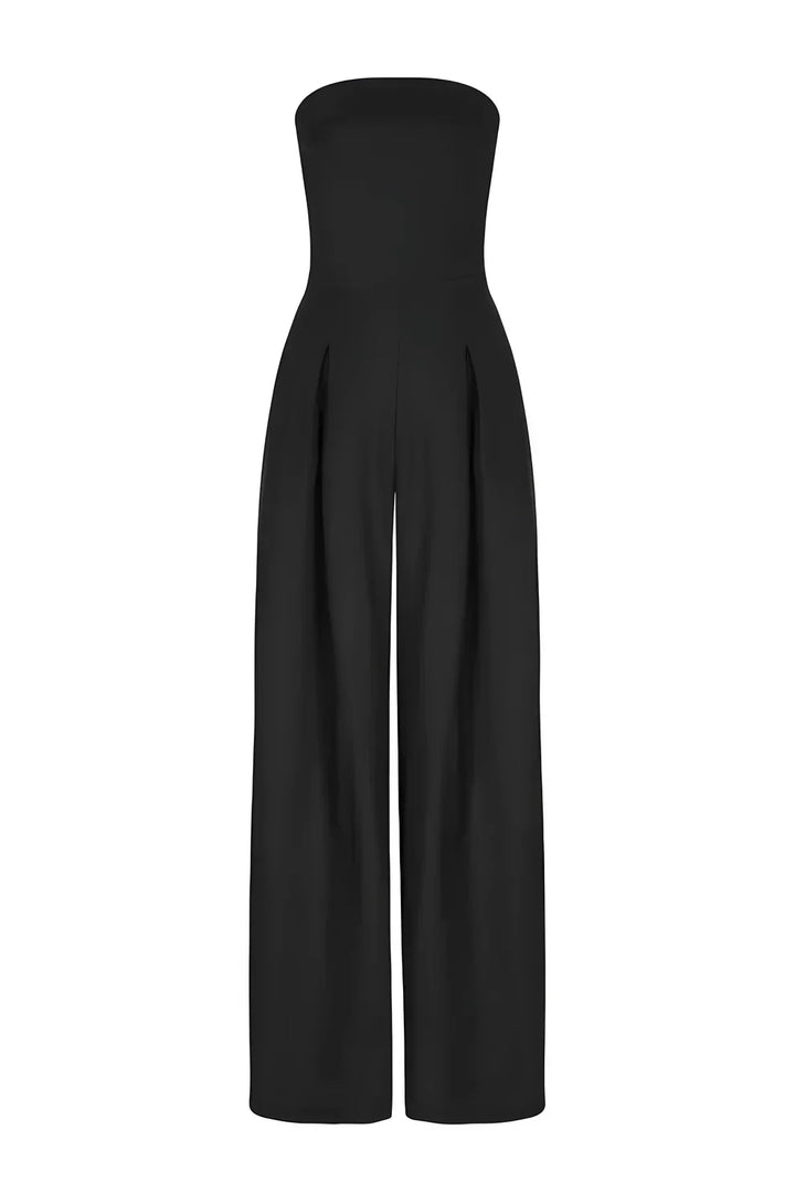 Muse & Valeur | Strapless Jumpsuit for Women in Black